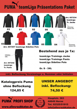 PUMA teamLiga Präsentations Paket Senior